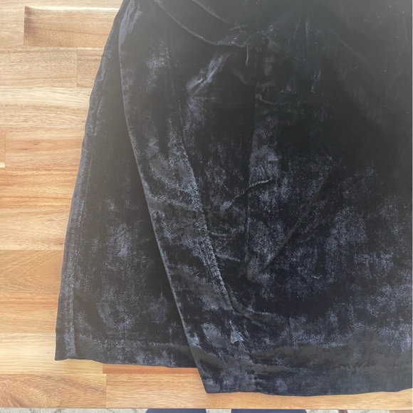 House of Harlow 1960 Velvet Like Rhinestone Wrap Mini Dress - Picture 2 of 6